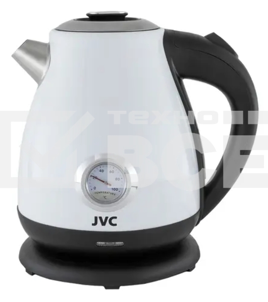 Чайник электрический JVC JK-KE1717 белый, объем 1,7л, максимальная мощность 2200 Вт
