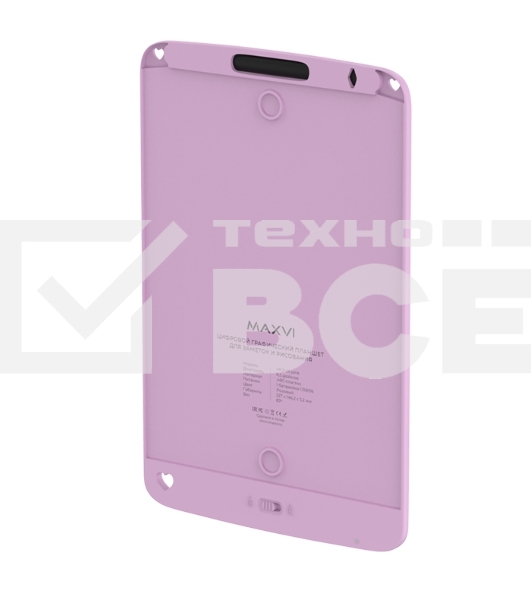 Графический планшет LCD для заметок и рисования Maxvi MGT-01 pink