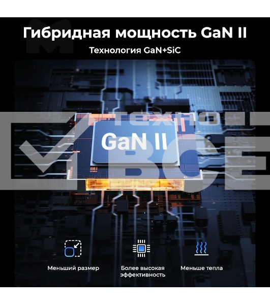 Сетевое зарядное устройство на рабочий стол 100Вт Ugreen CD328, 1хUSB-A, 3хUSB-C, PD 3.0, QC 4.0+, GaN, Space Gray (90928)