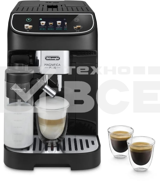 Кофемашина автоматическая DeLonghi ECAM320.60.B черный, исп. кофе - молотый/зерновой, 1.9 л, 1450 Вт, 15 Бар.