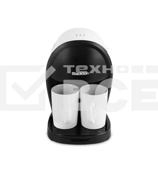 Кофеварка капельная Blackton Bt CM1113 белый/черный, исп. кофе - молотый, 0.3 л, 450 Вт.