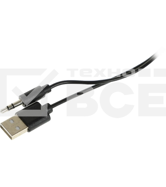 Колонки чёрные Sven 255 (2x3W, RGB подсветка, USB)