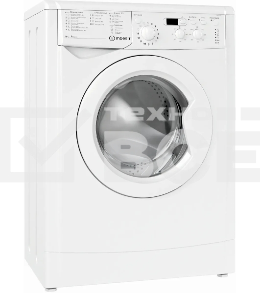 Стиральная машина Indesit IWSD6105 (CIS) L(R) белый, загр. фронтальная макс.: 6 кг 1000 об/мин класс: А