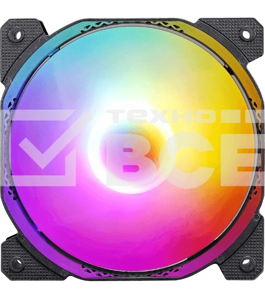 Вентилятор для корпуса Aerocool/Formula Cosmic 14BK FR RGb черный, 140 мм, 1100 об/мин, 22.3 дБ, 4 pin