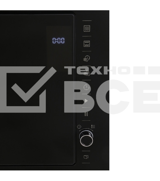 Микроволновая печь встраиваемая Beko BMGB 25333 X черный, 25 л, 900 Вт, переключатели - поворотный механизм/сенсор