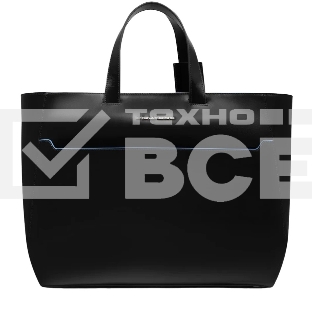Деловая сумка женская с отделением для ноутбука Piquadro Blue Square BD6680B2/N натур.кожа черный