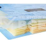 Папка-портфель Deli 5737 на кнопке 8 отделений, A4, пластик, ассорти, фото4