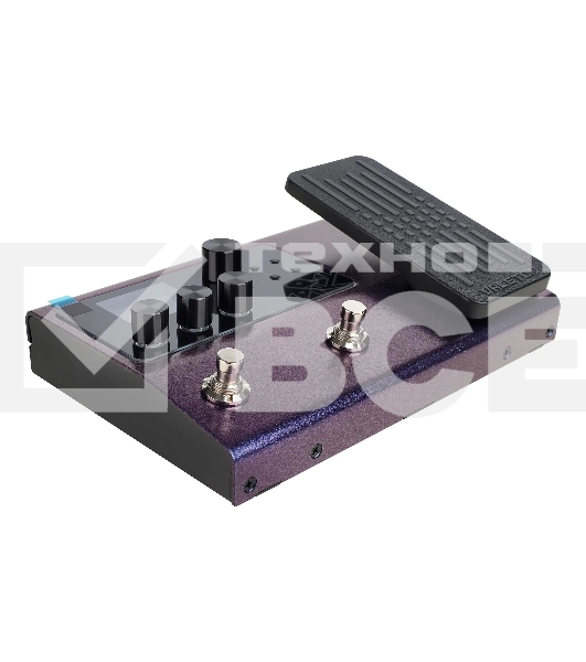 Напольный процессор эффектов Valeton [GP-100VT] 45 усилителей, 40 кабинетов, 50+ эффектов, до 9 эффектов одновременно, поддержка IR импульсов гитарных кабинетов, встроенный USB-аудиоинтерфейс, программа - эдитор для ПК. Цвет: фиолетовый
