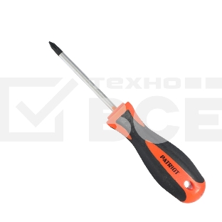 Отвертка Patriot PH1x75, CR-V,магнитная, 2-х компонентная рукоятка
