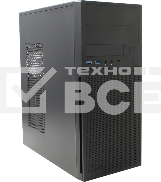 Компьютерный корпус MidiTower Powerman DA812BK черный PM-500ATX-F 2хUSB 2.0+2хUSB 3.0 Audio ATX