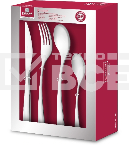 Столовые приборы 24 предметов Bridget Rondell RD-1854