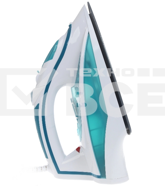 Утюг Delta LUX DL-352 бирюзовый (бирюзовый 2200 Вт, подошва с керамическим покрытием, сухое глажение, разбрызгивание воды, отпаривание, антинакипь, антикапля, паровой удар, самоочистка, вертикальное отпаривание, свет. индикатор,терморегулятор, мерный стак