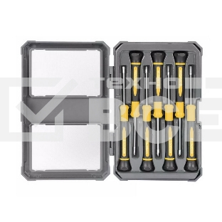 Набор прецизионных отверток 7 шт Deli DL241007 (SL2.0*50, SL2.5*50, SL3.0*50, PH00*50, PH0*50, Torx6*50, Torx8*50), сталь CrV, пласт.кейс