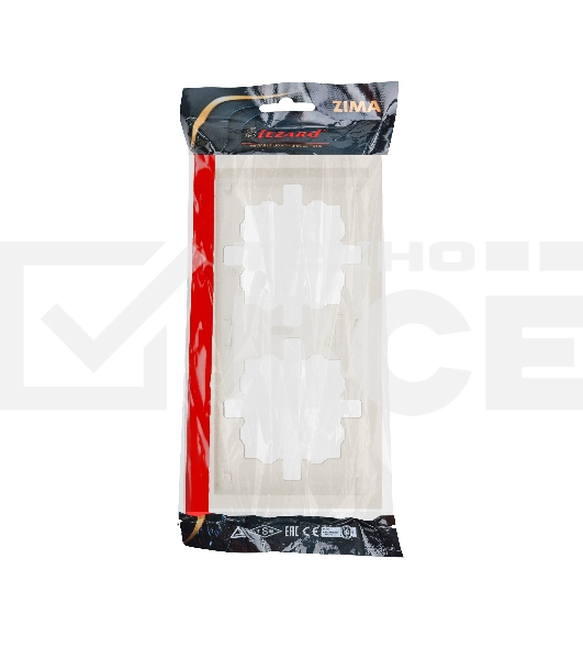 Рамка 2-мест. горизонт. ZIMA слон. кость LEZARD 704-9000-147