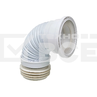 Труба для унитаза гофрированная армированная L 200-350 мм D110 мм