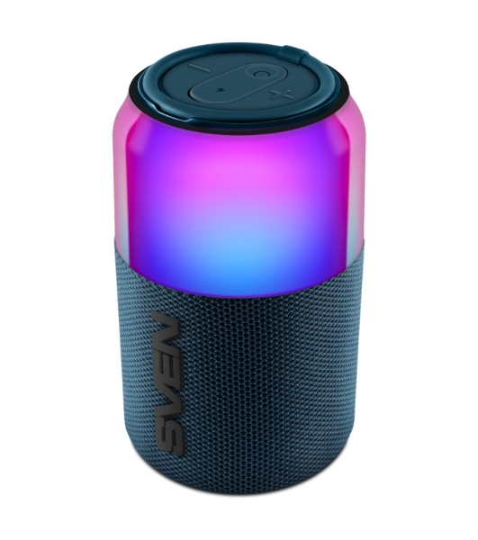 Колонка портативная SVEN PS-130 blue (10 Вт, USB, Bluetooth, питание от USB/аккумулятора)