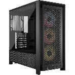 Корпус Corsair Frame 4000D RS ARGB Black, Midi-Tower, чёрный, 3 x 120 мм, фото 1