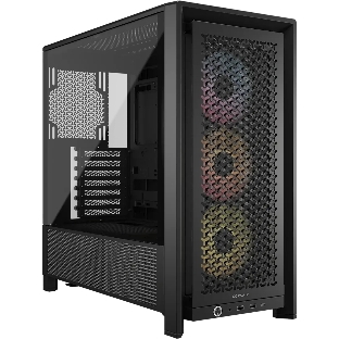Корпус Corsair Frame 4000D RS ARGB Black, Midi-Tower, чёрный, 3 x 120 мм