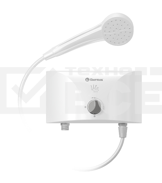 Электроводонагреватель проточный Thermex Vetro 5500 shower