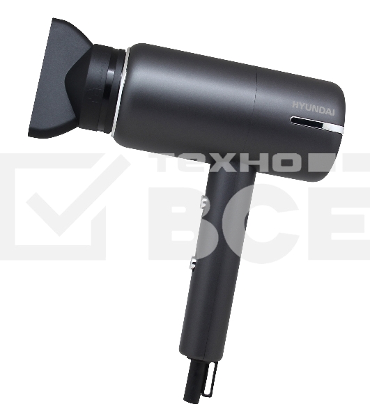 Фен Hyundai H-HDI0777 1500Вт черный/хром