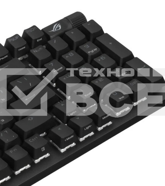 Клавиатура ASUS Strix Scope II 96 гибридная, Bluetooth, радиоканал, чёрный