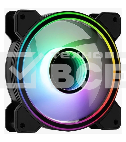 Вентилятор для корпуса Aerocool / Formula Mirage 12 ARGB черный, 120 мм, 1300 об/мин, 17.8 дБ, 6 pin