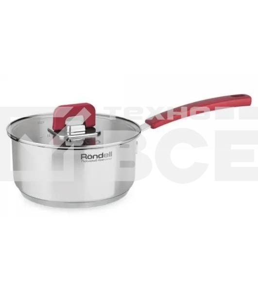 Набор 8 предметов Rondell RDS-1662, Кастрюли с/кр 20 см (3,0 л), 24 см (5,6 л), ковш с/кр 16 см (1,4 л), сотейник б/кр 2