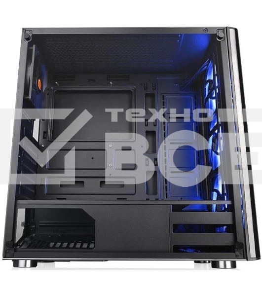 Компьютерный корпус V200 TG RGb CA-1K8-00M1WN-01 Black/Win/SPCC/Tempered Glass*1/120мм RGb Fans*3 + 120мм Standard Fan*1/MB Sync