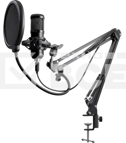 Микрофон Defender Space GMC 450 USB, стойка, провод 1.5 м