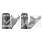 Комплект настенных регулируемых кронштейнов Royal Thermo Design 80, серебристые, фото2