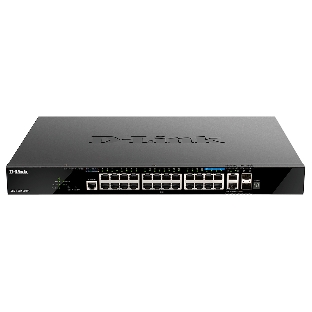 Коммутатор D-Link DGS-1520-28MP/A1A, 20×1 Гбит/с + 4×2.5 Гбит/с + 2×10 Гбит/с Base-T + 2×10 Гбит/с SFP+, управляемый