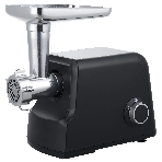 Мясорубка электрическая YOSHIRO YMG-P2200 черный, 2200 Вт, 2.5 кг/мин, реверс, защита от перегрузки, металлический лоток, насадки - 5, фото 1
