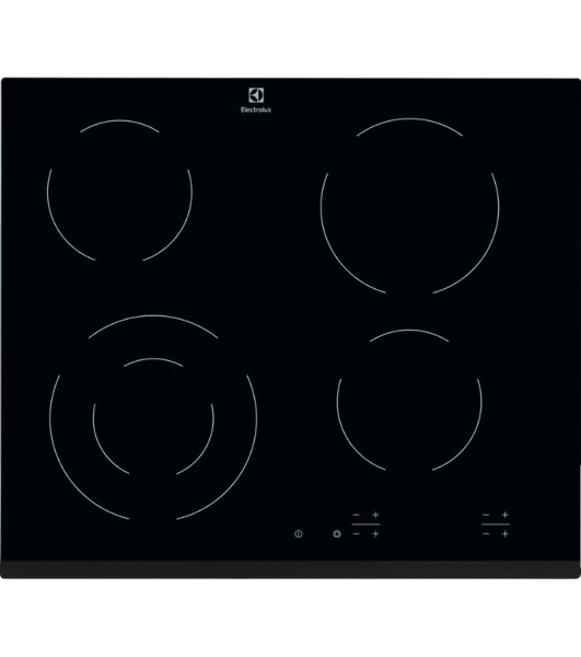 Электрическая варочная поверхность Electrolux EHF6241FOK, 4 конфорки, с зоной расширения, стеклокерамика, 6400 Вт