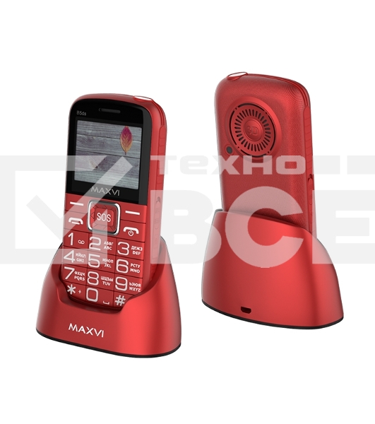 Мобильный телефон Maxvi B5ds красный