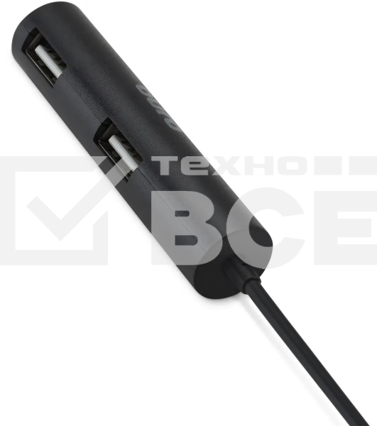 Разветвитель USB 2.0 Buro BU-HUB4-0.5R-U2.0 4порт. черный