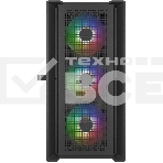 Компьютерный корпус Powercase ByteFlow Micro Black, Tempered Glass, 4х 120mm ARGB fans, ARGB HUB, чёрный, mATX  (CAMBFB-A4), фото3