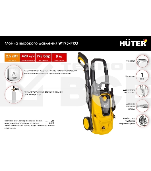 Мойка Huter W195-PRO