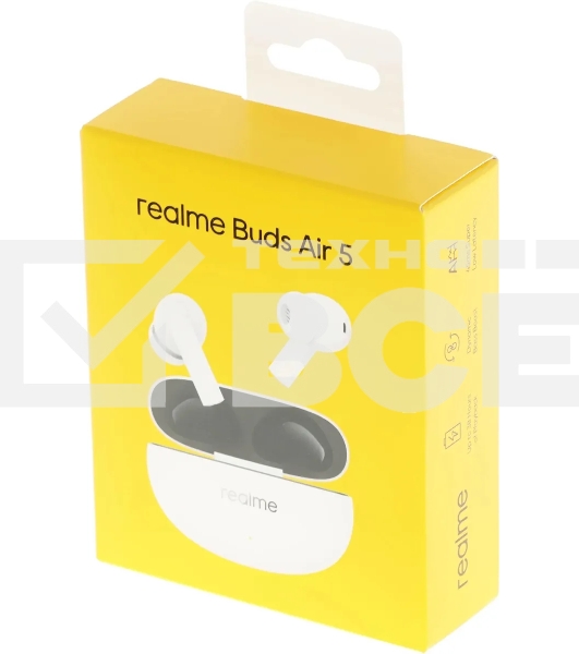 Наушники внутриканальные Realme Buds Air 5 RMA2301 белый беспроводные bluetooth в ушной раковине
