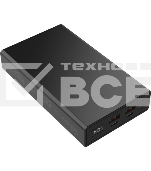 Портативный аккумулятор Digma DGPD100WA 20000mAh QC3.0/PD3.0 100W 5A 2xUSB-A/2xUSB-C черный