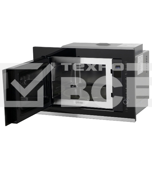 Микроволновая печь встраиваемая Beko BMGB 25333 X черный, 25 л, 900 Вт, переключатели - поворотный механизм/сенсор