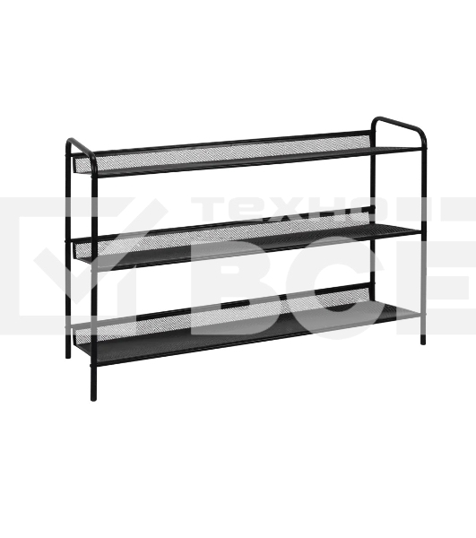 Подставка для обуви Женева 33 ПДО Ж33 Ч черный, 3 полки