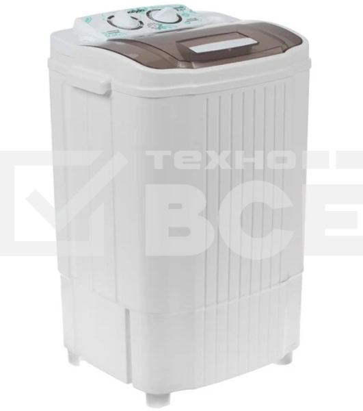 Стиральная машина Славда WS-30T/ЕТ белая, загрузка вертикальная 3кг, класс: C