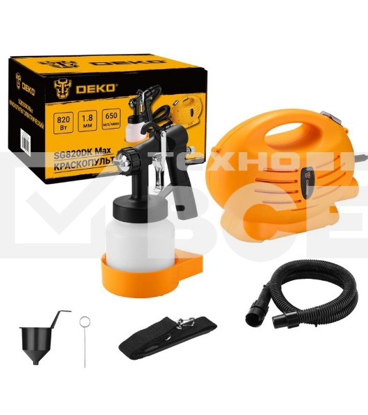Краскопульт электрический DEKO SG820DK Max, 800 мл, 820Вт
