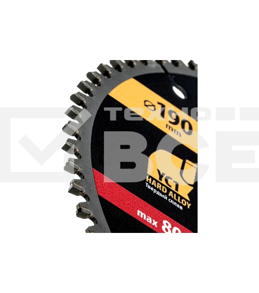 Пильный диск по алюминию Denzel ф190 х 30 мм, 64 зубьев 733777