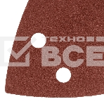 Треугольник абразивный Denzel на ворc. подложке под 'липучку', перф., P 320, 150х150х100 мм, 5 шт., фото2