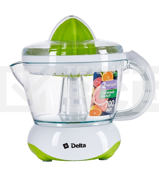 Соковыжималка Delta DL-0234 белый с зеленым
