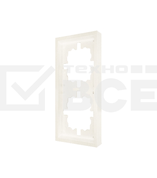 Рамка 2-мест. горизонт. ZIMA слон. кость LEZARD 704-9000-147