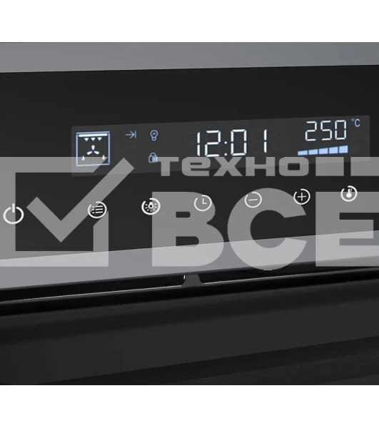 Шкаф духовой электрический Maunfeld AEOD60103G1, 60л, дверца с 3 стеклами, графит