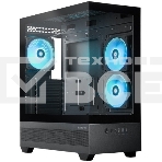 Компьютерный корпус Chieftec Vista черный без БП ATX 3x120мм 1xUSB2.0 1xUSB3.0 1xUSB3.1 audio bott PSU, фото 1