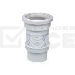 Труба для унитаза гофрированная армированная L 200-350 мм D110 мм, фото2